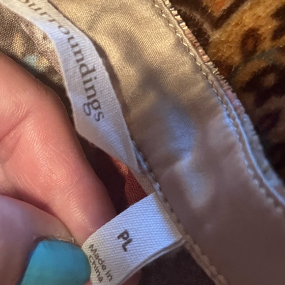 Soft Surroundings Bronze Montaigne Floral Paisley Velvet Button Down PL - Picture 10 of 12